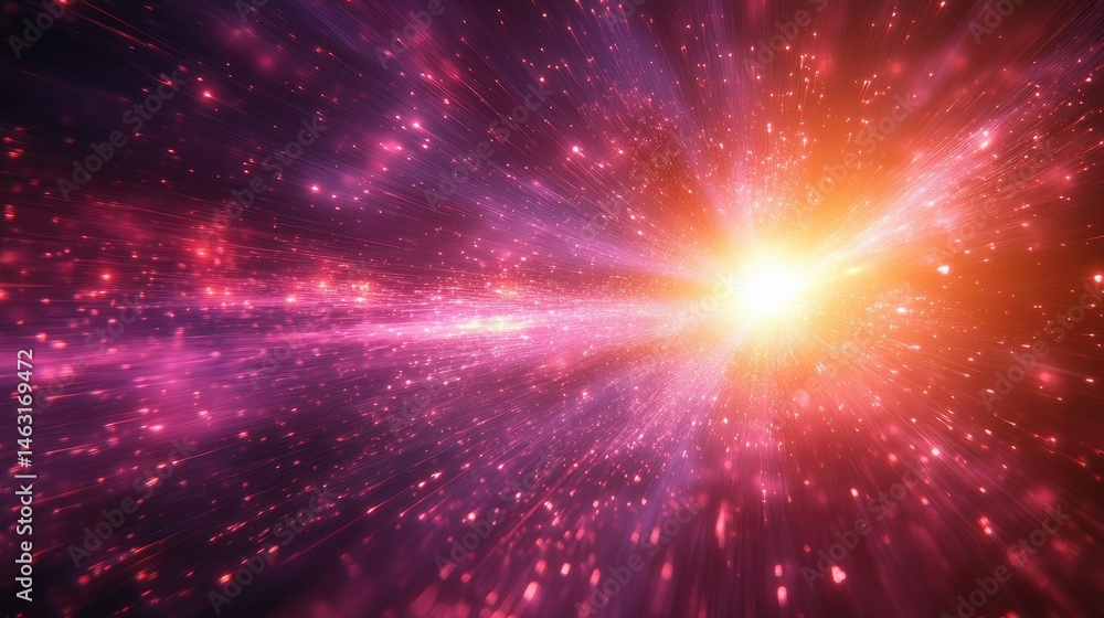 A vibrant cosmic explosion depicting the vastness and energy of space. A vibrant cosmic explosion depicting the vastness and energy of space.