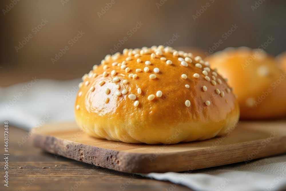 Sesame seed bun, perfectly round, light and airy, gluten, sesame bun Sesame seed bun, perfectly round, light and airy, gluten, sesame bun
