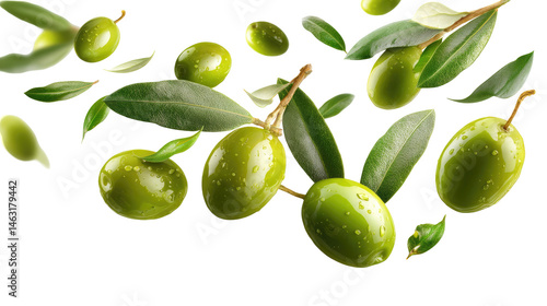 Wallpaper Mural Green Olives with Leaves Isolated on Transparent Background

 Torontodigital.ca