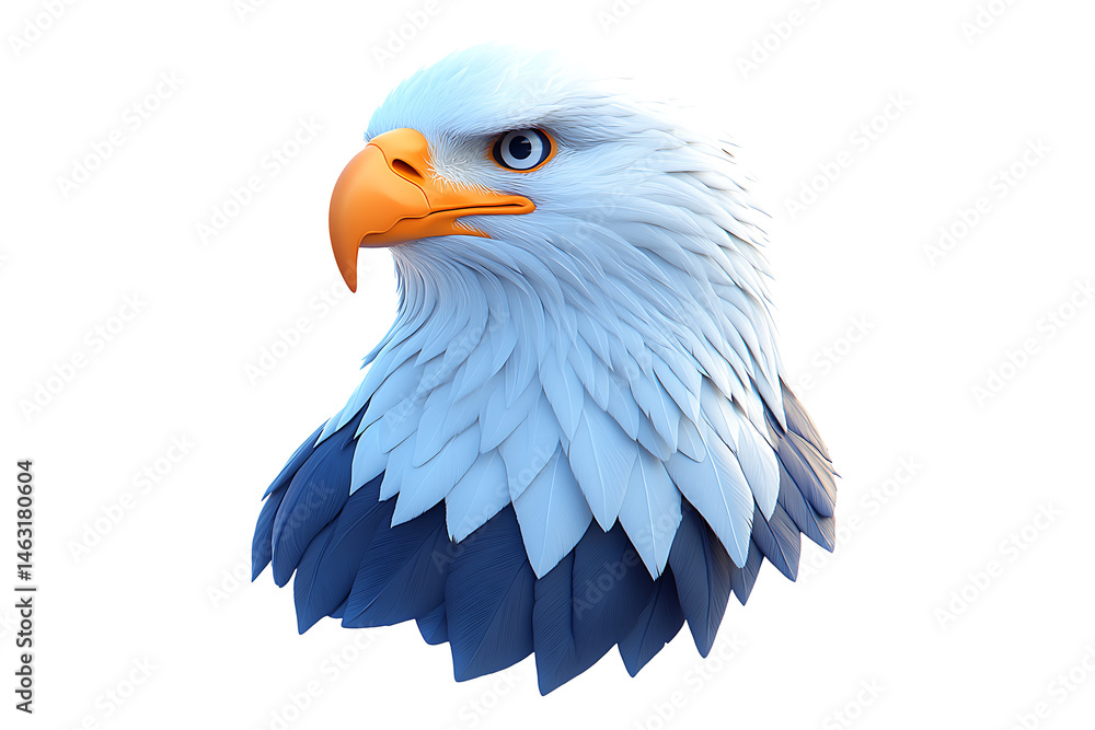 Fototapeta premium Eagle icon isolated on transparent background 