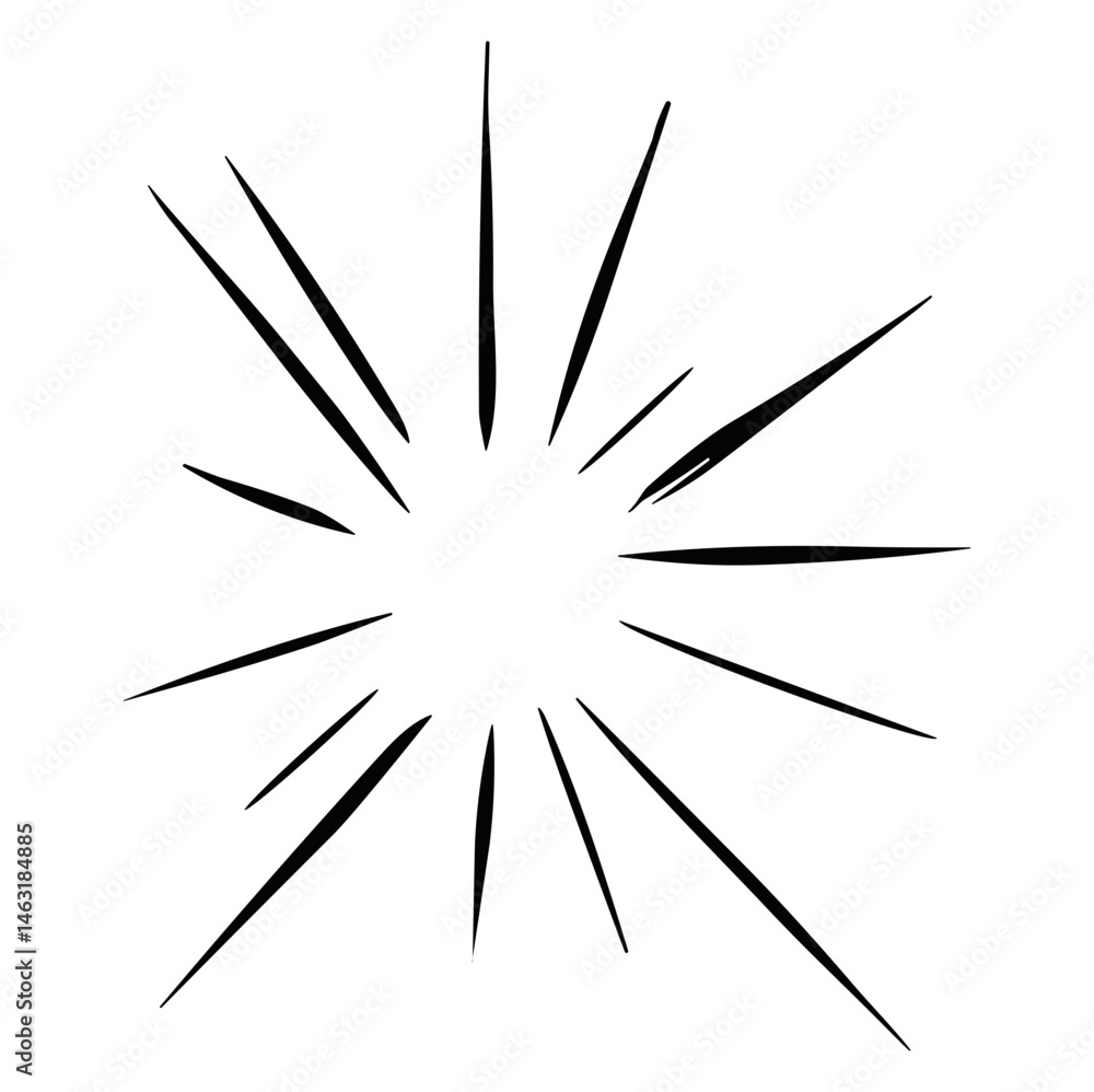 Obraz premium Comic Burst Manga Effect