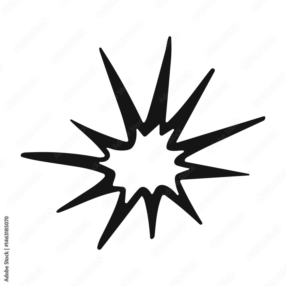 Obraz premium Comic Explosion and Impact Element