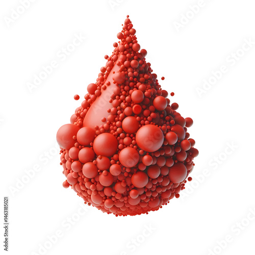 red drop of water
