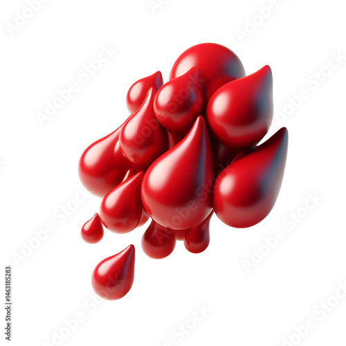 red drop of water