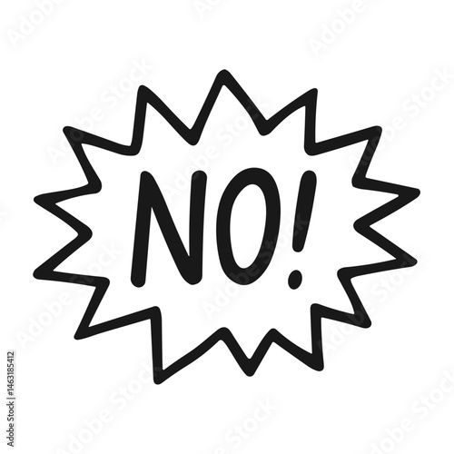 Comic Speech Bubble With Text