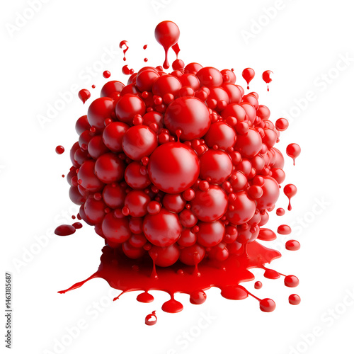 red drop of water