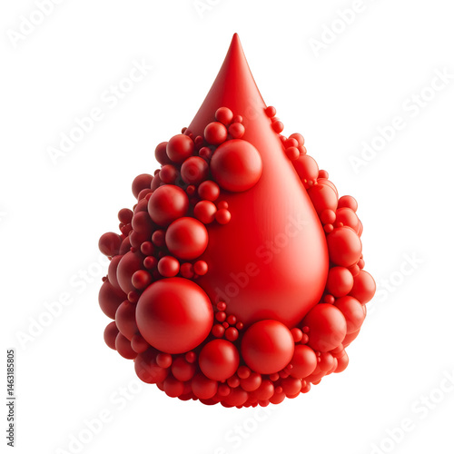 red drop of water