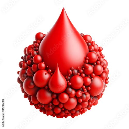 red drop of water