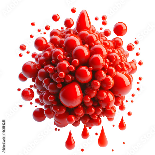 red drop of water