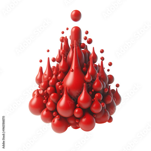 red drop of water