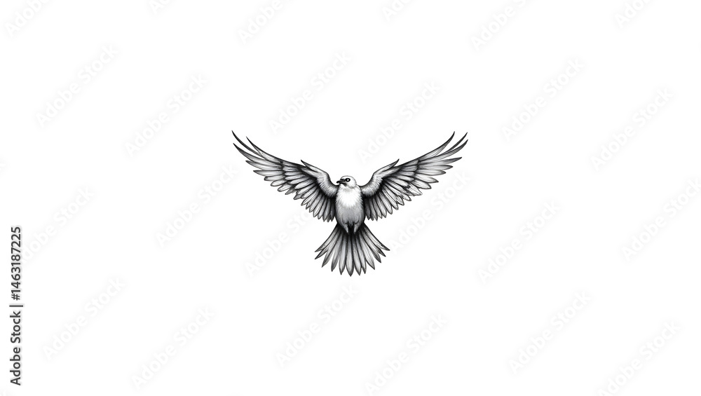 Obraz premium vector illustration of a bird