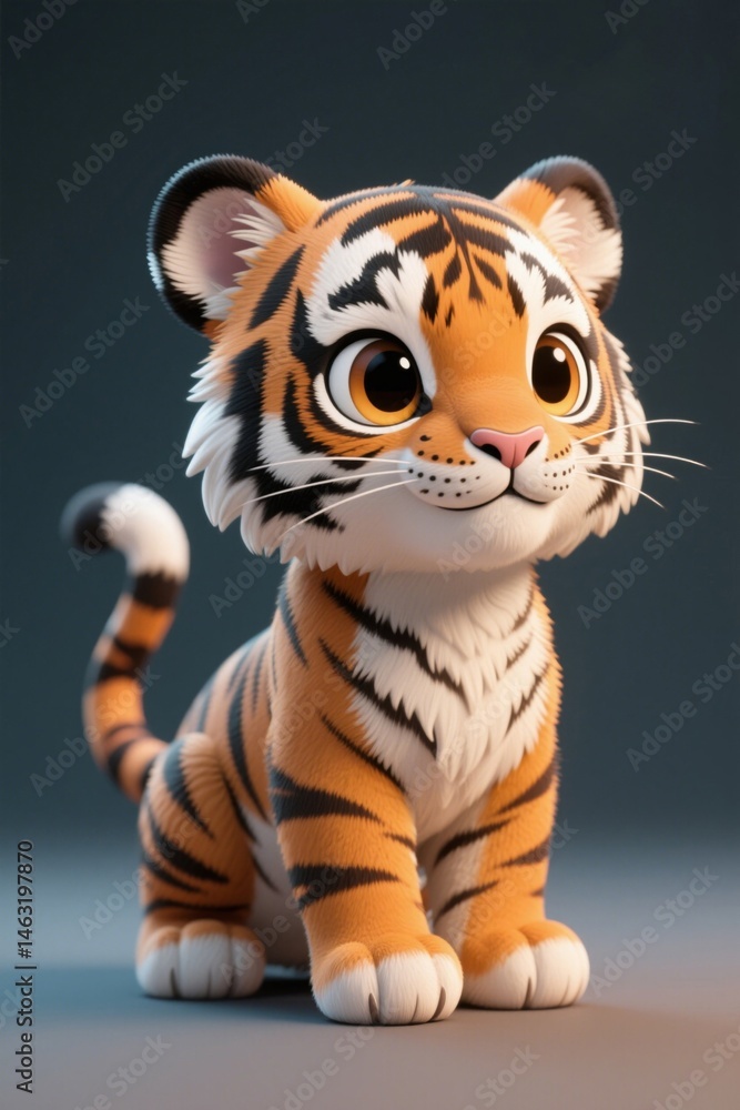 there is a small tiger toy sitting on a table there is a small tiger toy sitting on a table