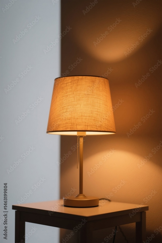 a close up of a lamp on a table in a room a close up of a lamp on a table in a room