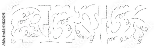 dotted line arrow vector icon isolated on transparent background. EPS 10