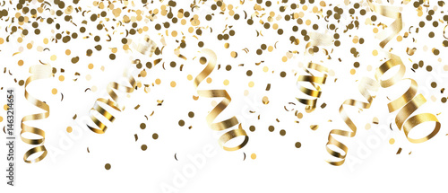 Wallpaper Mural Festive gold streamers for celebration events. Torontodigital.ca