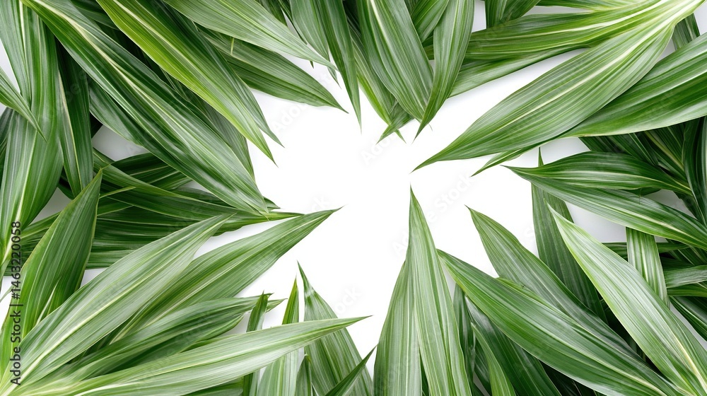 Green leaves frame on white background (1) Green leaves frame on white background (1)
