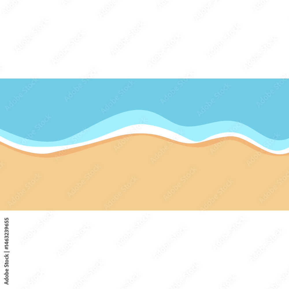 Obraz premium Beach Landscape Scene Background