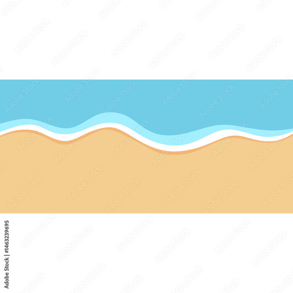 Obraz premium Beach Landscape Scene Background