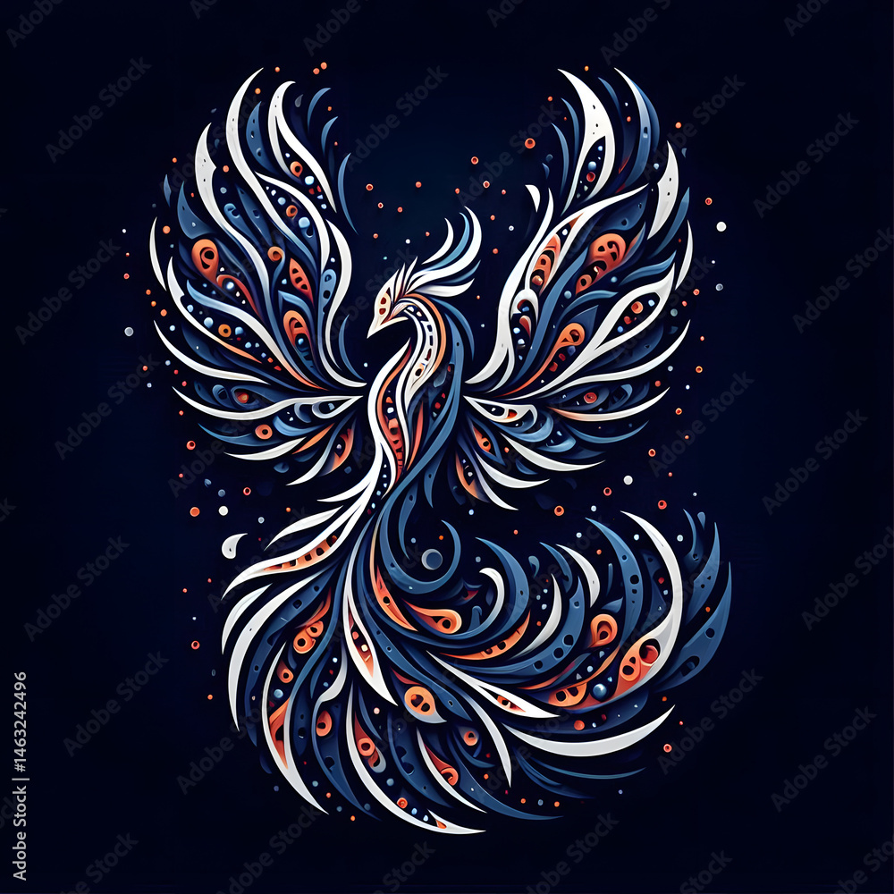 abstract background with a bird abstract background with a bird
