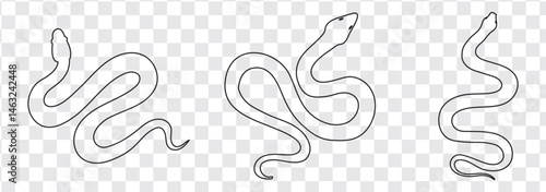 Snake icon, logo isolated on white background.
