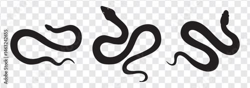 Snake icon, logo isolated on white background.