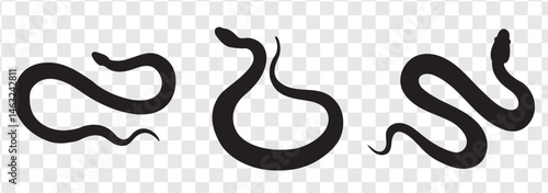 Snake icon, logo isolated on white background.