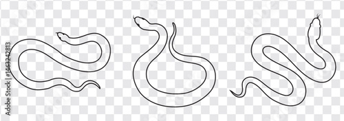 Snake icon, logo isolated on white background.