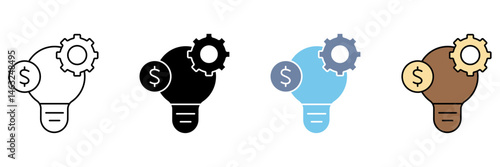 crowd funding concept line icon. Simple element illustration.