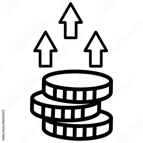 coin line icon