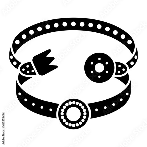 DIY Bracelet Kit silhouette vector