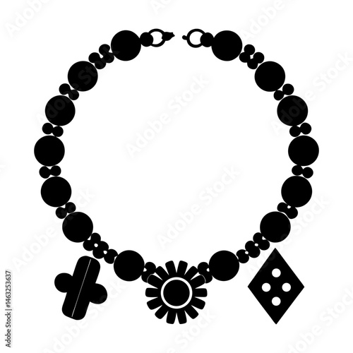 DIY Bracelet Kit silhouette vector
