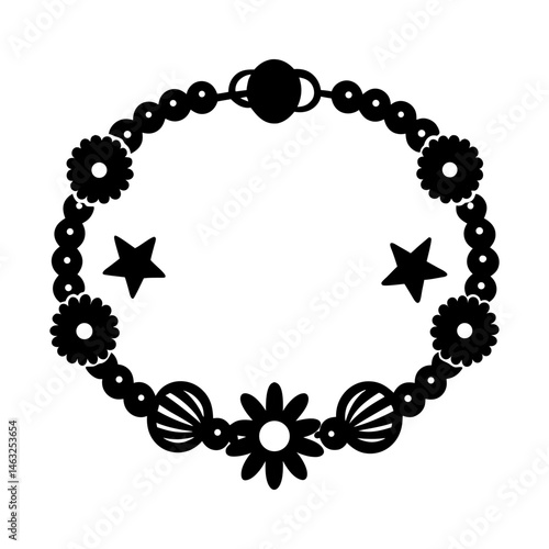DIY Bracelet Kit silhouette vector