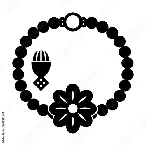 DIY Bracelet Kit silhouette vector
