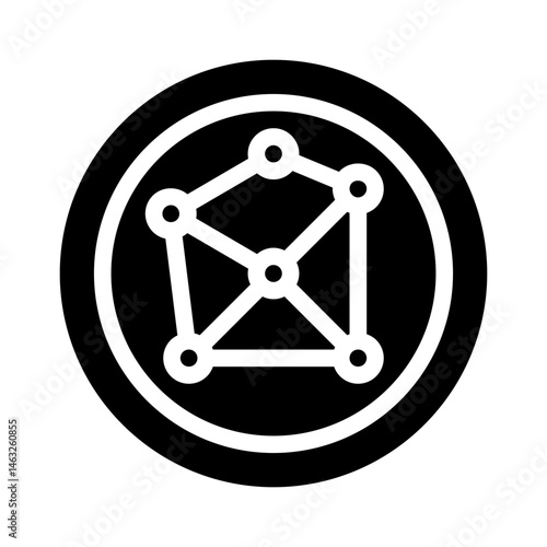 radar chart glyph icon