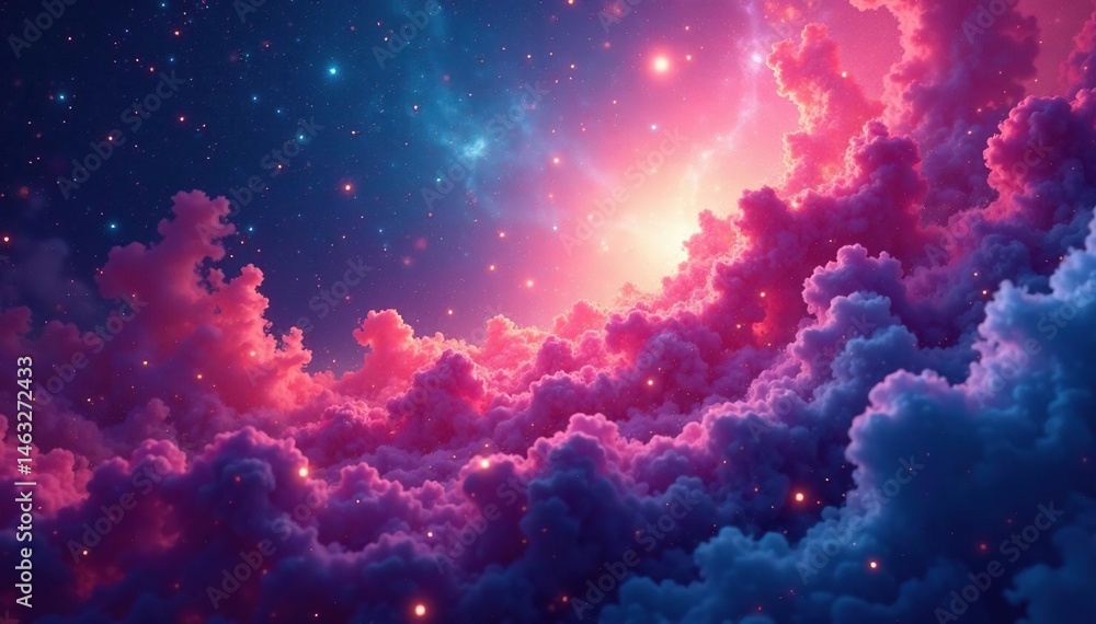 Fototapeta premium Abstract swirling nebula texture Seamless backdrop for design , seamless, artwork