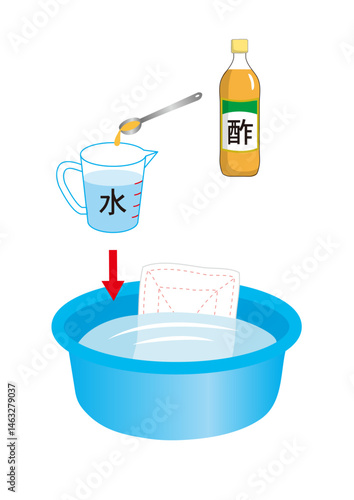 布巾を酢で消毒