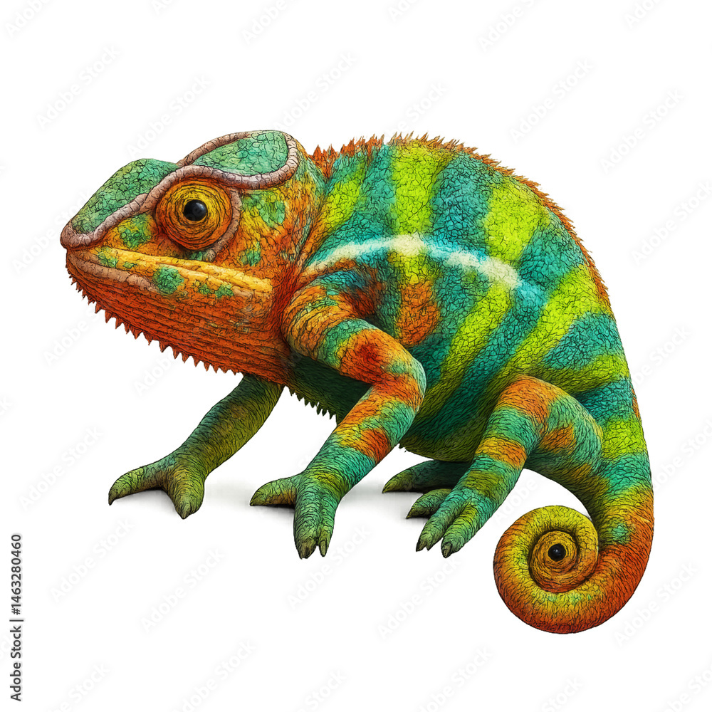 Obraz premium Dynamic Chameleon Skin