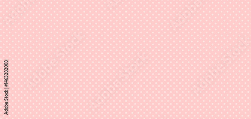 Pattern with dots on pink background. Polka dot seamless pattern. Pretty simple pink background with circles
