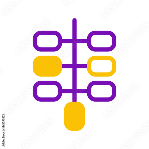 Abstract conceptualization showcasing interconnectedness through geometric forms and color variance