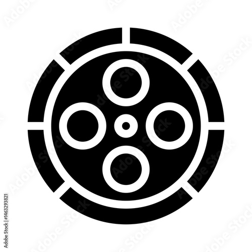 Seder plate glyph icon