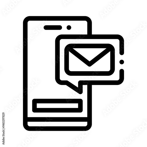 mobile line icon