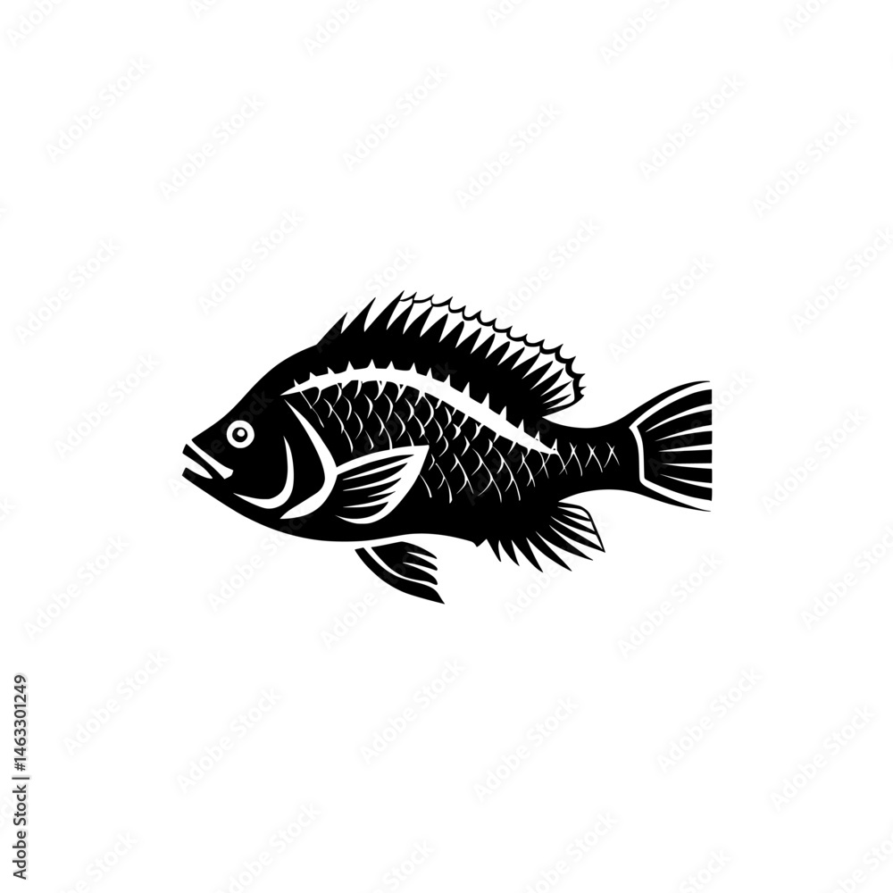 Fototapeta premium fish vector illustration fish for design and decoration use isolated on white background