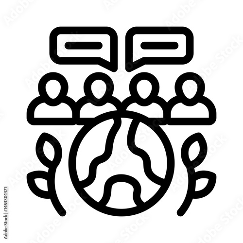 recycling line icon