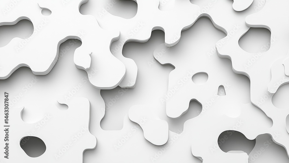 Abstract, textured, white relief pattern Abstract, textured, white relief pattern