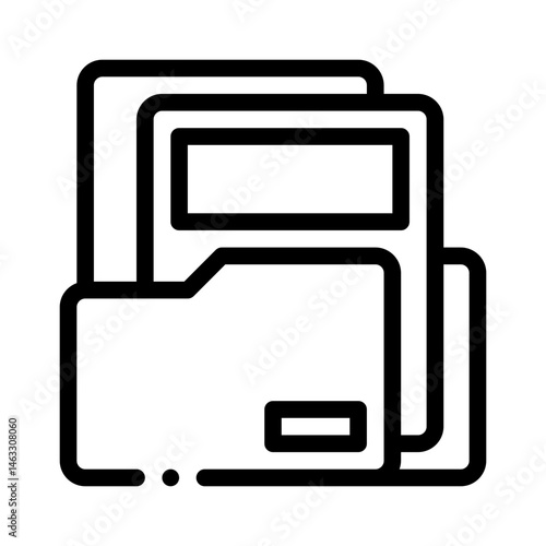 file folder line icon