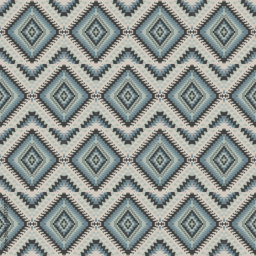 American tribal ethnic native pattern seamless.Traditional Navajo,Aztec,Apache,Southwest and Mexican style fabric pattern.Abstract vector motif pattern.For fabric,clothing,blanket,woven,wrap,decorate.