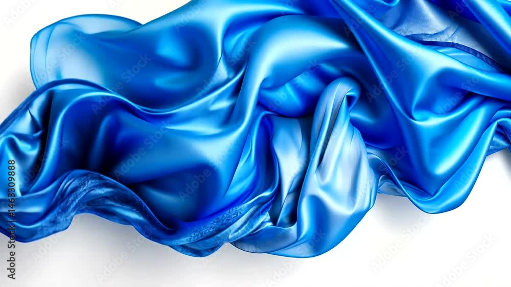 Luxurious flowing blue fabric Luxurious flowing blue fabric