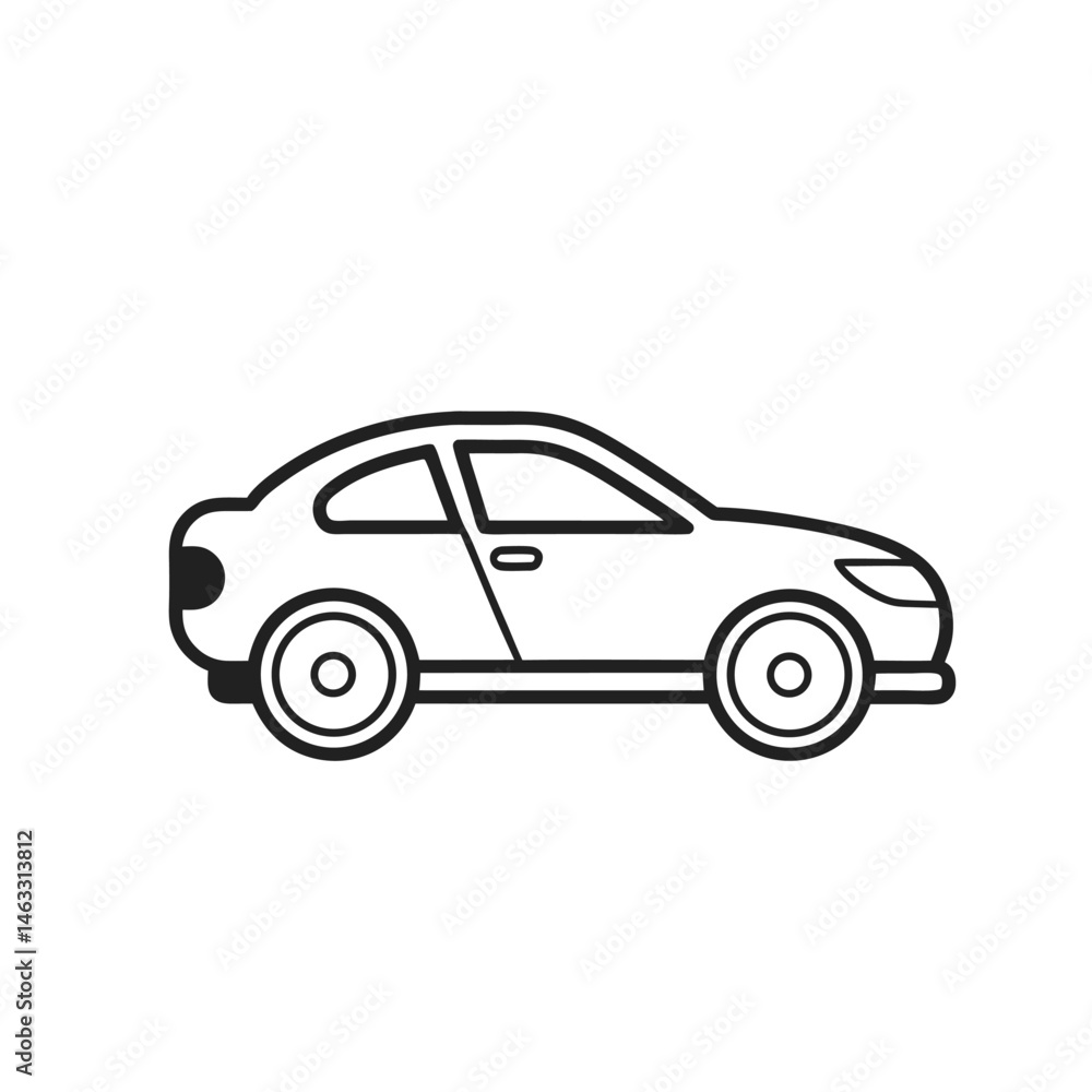 Car Vector Illustration – Modern Vehicle Design Isolated on White Background for Automotive and Transportation Concepts Car Vector Illustration – Modern Vehicle Design Isolated on White Background for Automotive and Transportation Concepts