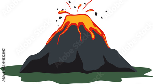 Volcano Illustration