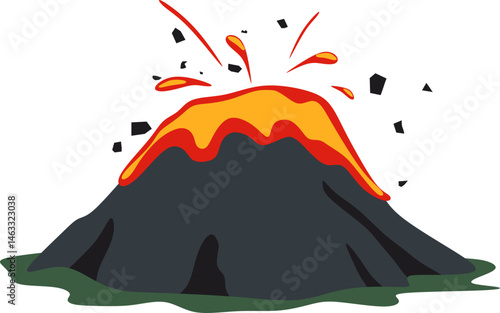 Volcano Illustration